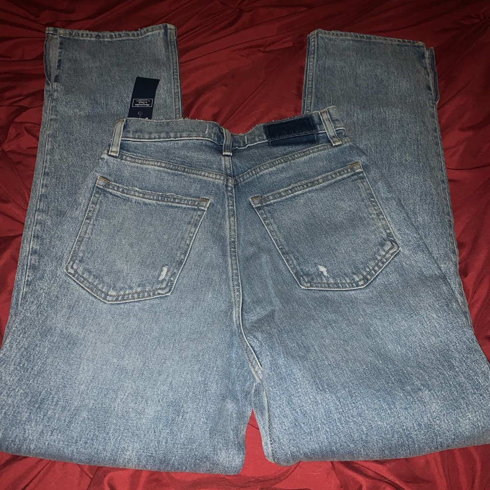A&F ultra high rise jeans